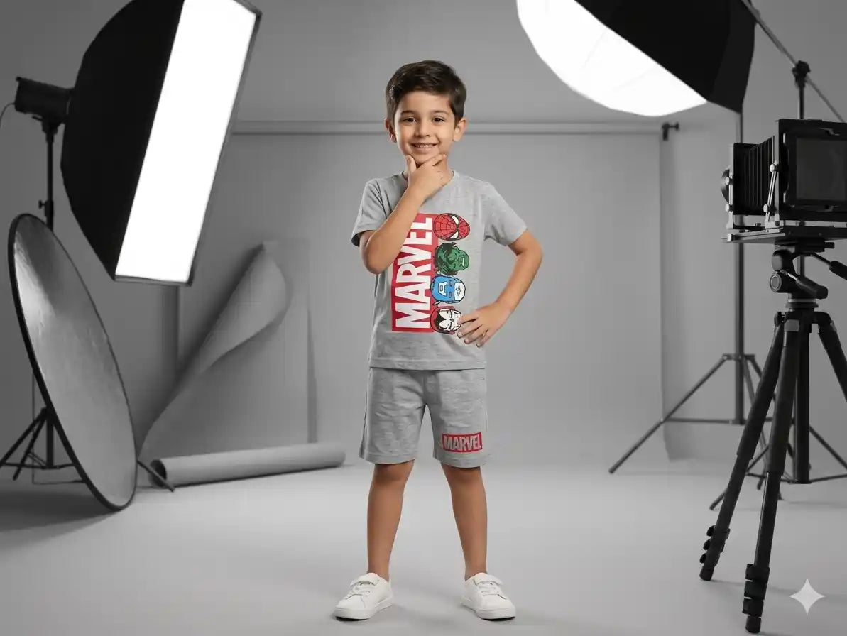 Marval Gray Nicker Suit- Boys