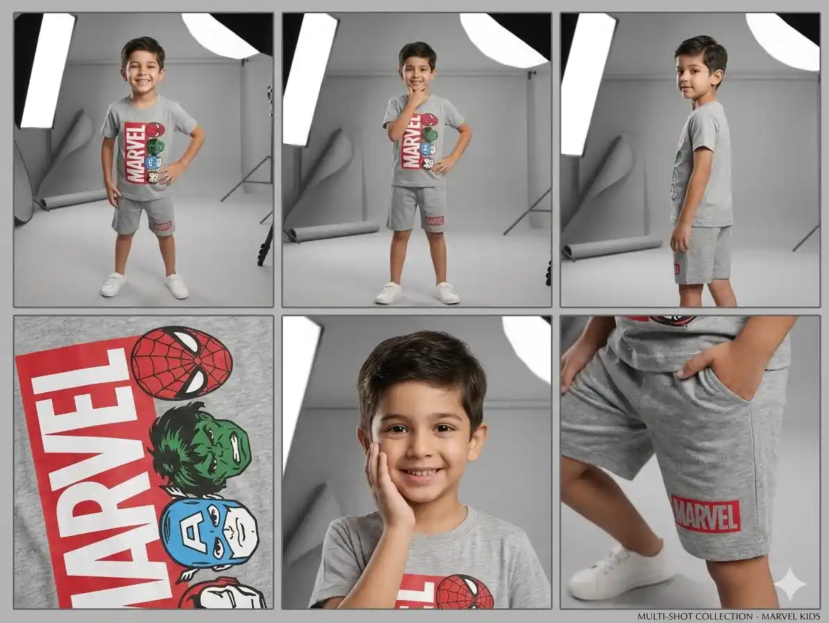 Marval Gray Nicker Suit- Boys