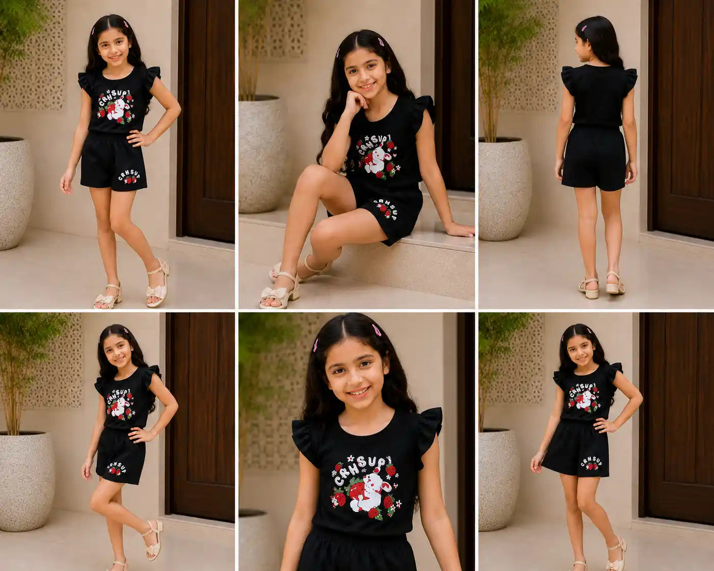 Crhsup Pink Nicker Suit- Girls